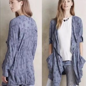 Anthro Hei Hei Melita Draped Floral Duster